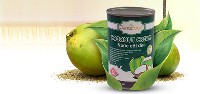 Add a new product made from coconut: Canned  Coconut milk 