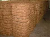 Dried coconut fiber shells used to make potting orchids