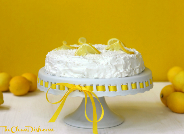COCONUT LEMON CREAM CAKE (GRAIN-FREE, DAIRY-FREE)