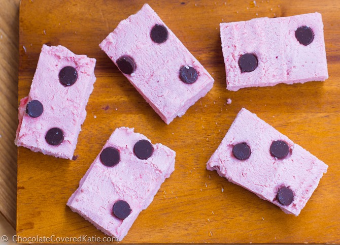 Pink Coconut Kiss Candy Bars